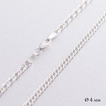 Серебряная цепочка (плетение рембо) б010292