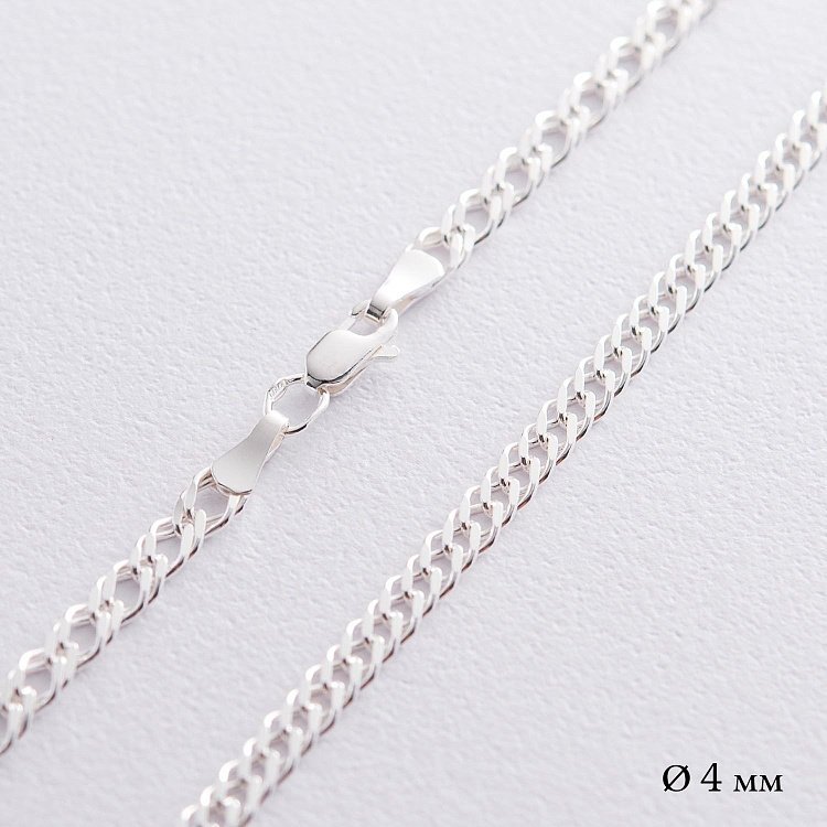 Серебряная цепочка (плетение рембо) б010292 от ювелирного магазина Оникс
