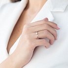 Золотое помолвочное кольцо с бриллиантом кб0163са от ювелирного магазина Оникс - 1