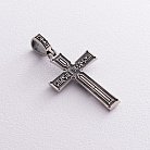 Срібний хрест "Розп'яття. Спаси і Збережи" кду-18 от ювелирного магазина Оникс - 3