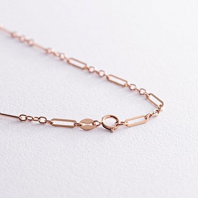 Колье - цепочка в красном золоте кол02374 №7