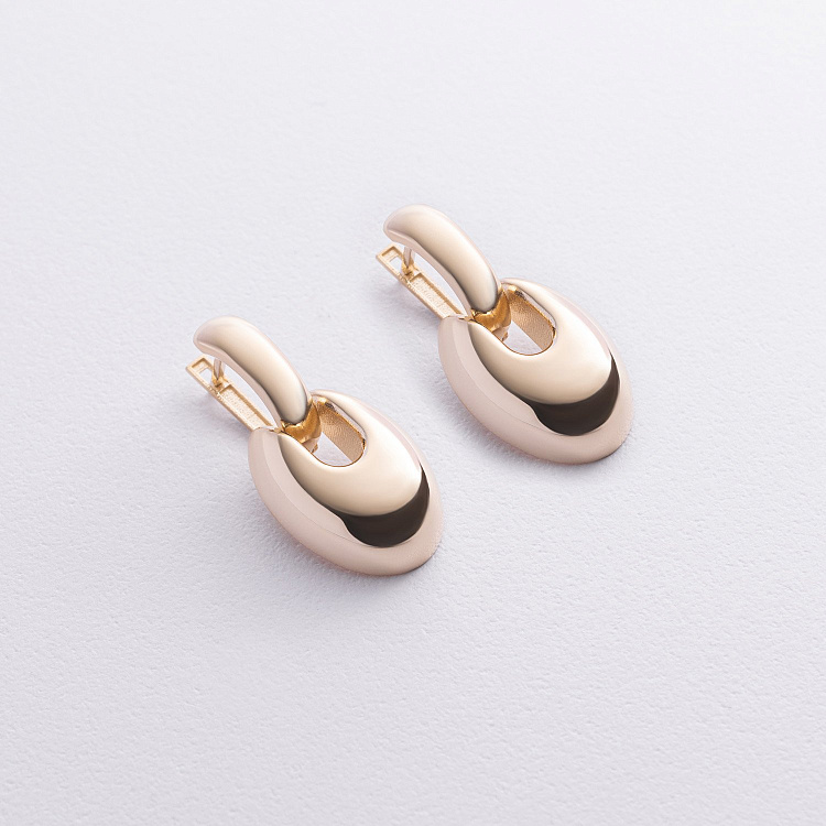 Серьги "Melaine" в желтом золоте с09150 от ювелирного магазина Оникс - 1