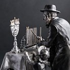 Серебряная фигура "Еврейская суббота" ручной работы 23116 от ювелирного магазина Оникс - 4