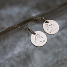 Парні срібні кулони "Символ нашого кохання" 132724пара от ювелирного магазина Оникс - 4