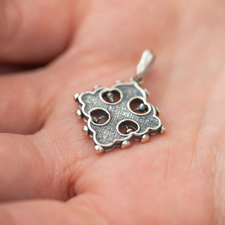 Серебряный православный крест 131722 - 3 Серебряный православный крест 131722 от ювелирного магазина Оникс - 3