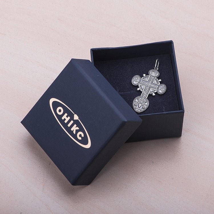 Православный крест "Спаси и сохрани" 13113 от ювелирного магазина Оникс - 2