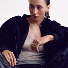 Каблучка "Jasmine" у білому золоті к08147 от ювелирного магазина Оникс - 9