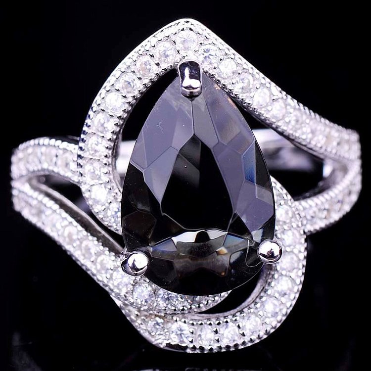 Срібний перстень (фіаніти, синтетична шпінель) к031 від ювелірного магазину Онікс - 3