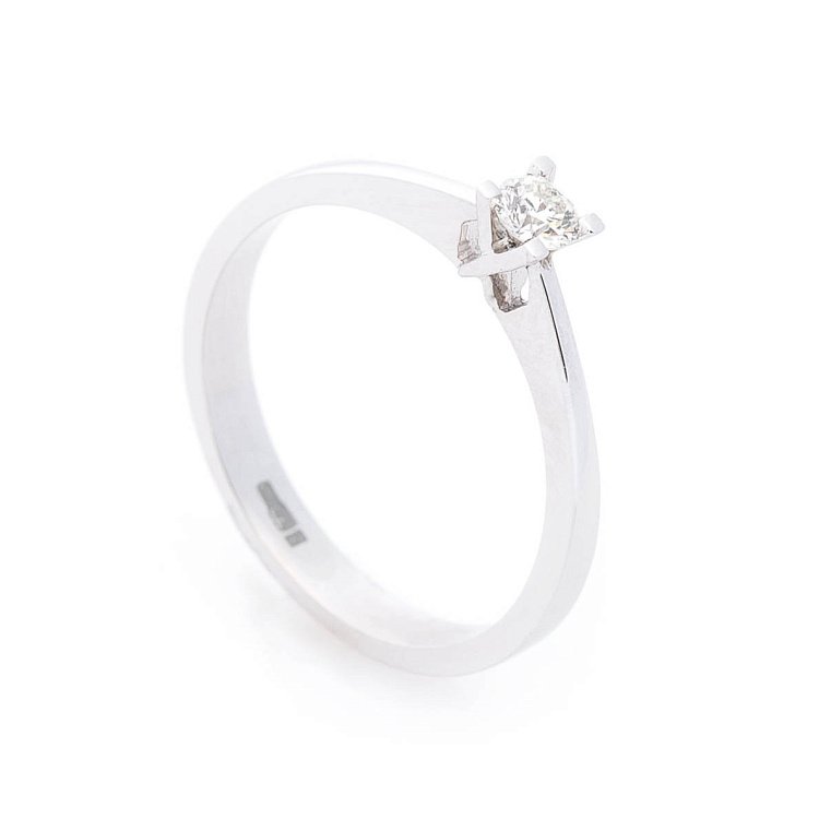 Золота заручальна каблучка з діамантом кб0133arp від ювелірного магазину Онікс - 2