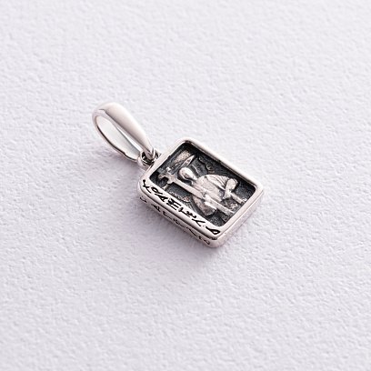 Серебряная ладанка с чернением 132885 №3