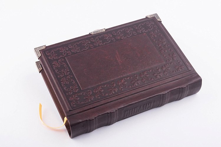 Біблія з срібним хрестом сер00040 від ювелірного магазину Онікс - 2