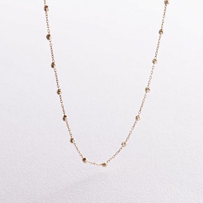 Кольє "Кульки" у жовтому золоті кол02408