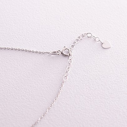 Кольє "Герб України - Тризуб" у білому золоті (маленький) кол02331 №6