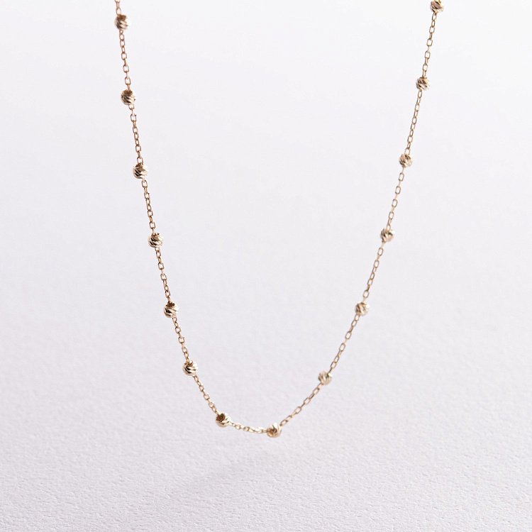 Кольє "Кульки" у жовтому золоті кол02408 від ювелірного магазину Онікс