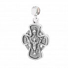 Срібний хрестик з чорнінням "Господь Вседержітель.Ікона Божої Матері" Невипивана Чаша " 13605 от ювелирного магазина Оникс - 3