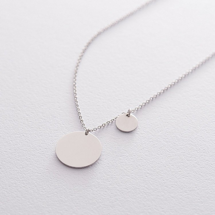 Серебряное колье с гравировкой "Бабушка" 18977б от ювелирного магазина Оникс - 3