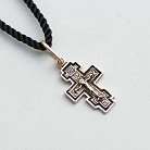 Православний хрест (чорніння) п01285 от ювелирного магазина Оникс