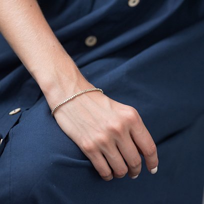 Браслет из желтого золота б04167 №13