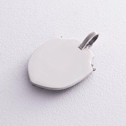 Срібний кулон "Архангел Михаїл" з оніксом (можливе індивідуальне гравіювання) 277 №10