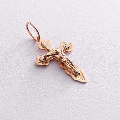 Золотий православний хрестик п02443