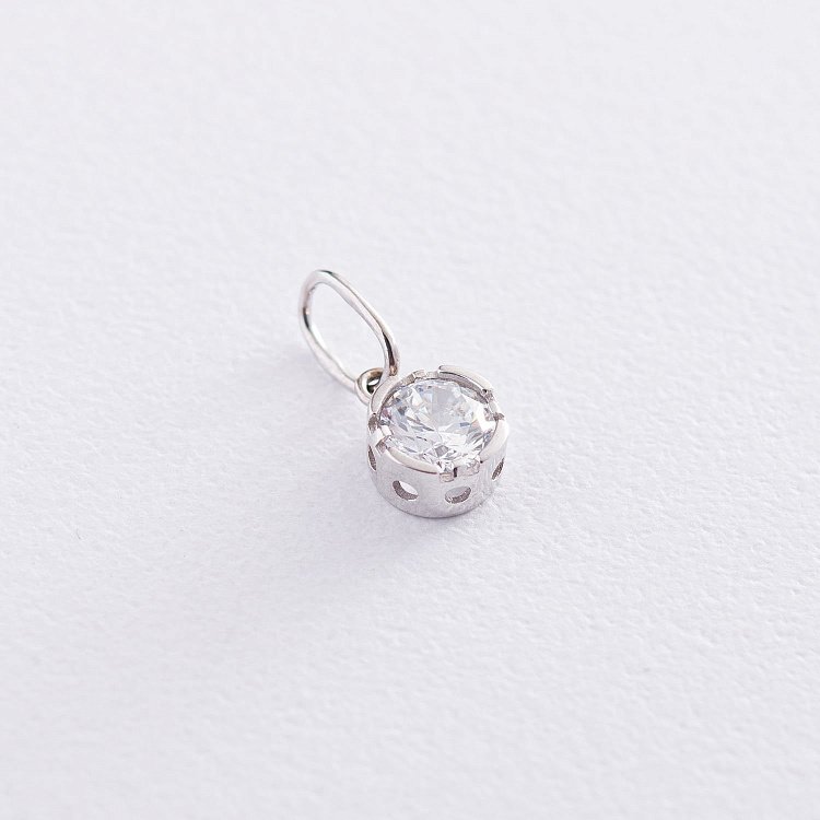 Золотий кулон з фіанітом п02023 від ювелірного магазину Онікс