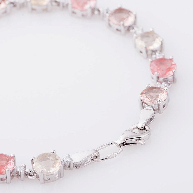 Браслет з кольоровими фіанітами 141128 від ювелірного магазину Онікс - 2