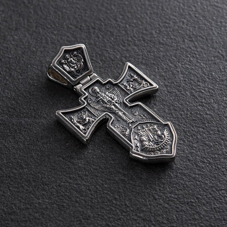 Православний хрест "Розп'яття. Ангел Хранитель" 13582 від ювелірного магазину Онікс - 2