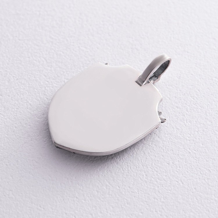 Срібний кулон "Архангел Михаїл" з оніксом (можливе індивідуальне гравіювання) 277 від ювелірного магазину Онікс - 9