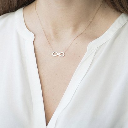 Золоте кольє "Нескінченність" кол01099 №5