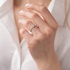 Помолвочное золотое кольцо с бриллиантом 25061121 от ювелирного магазина Оникс - 4