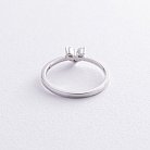 Золотое кольцо "Сердечко" с бриллиантами кб0481nl от ювелирного магазина Оникс - 4