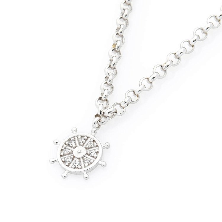 Золотий браслет на ногу (фіаніти) б03286 від ювелірного магазину Онікс - 1