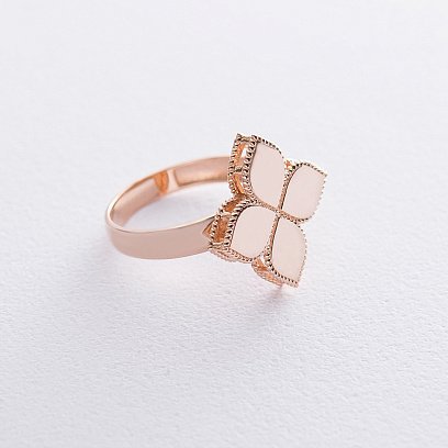 Золота каблучка "Конюшина" к06371 №4