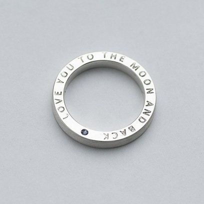 Серебряное кольцо ручной работы  "Признание" с сапфиром 112125priznanie №4