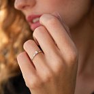 Помолвочное золотое кольцо с бриллиантом 229061121 от ювелирного магазина Оникс - 6