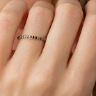 Золотое кольцо с дорожкой черных бриллиантов 229863122 от ювелирного магазина Оникс - 3