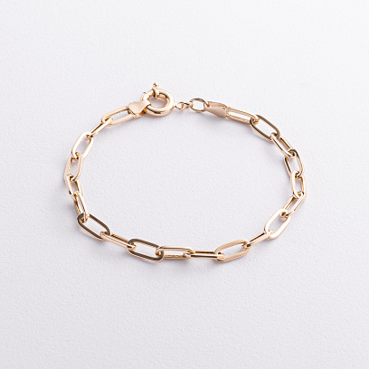 Браслет "Ланцюжок" у жовтому золоті б05641