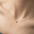 Золоте кольє "Сердечко" з діамантами колб0176ri от ювелирного магазина Оникс - 3