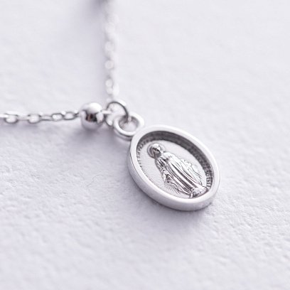 Кольє "Розарій" у білому золоті кол02218 №3