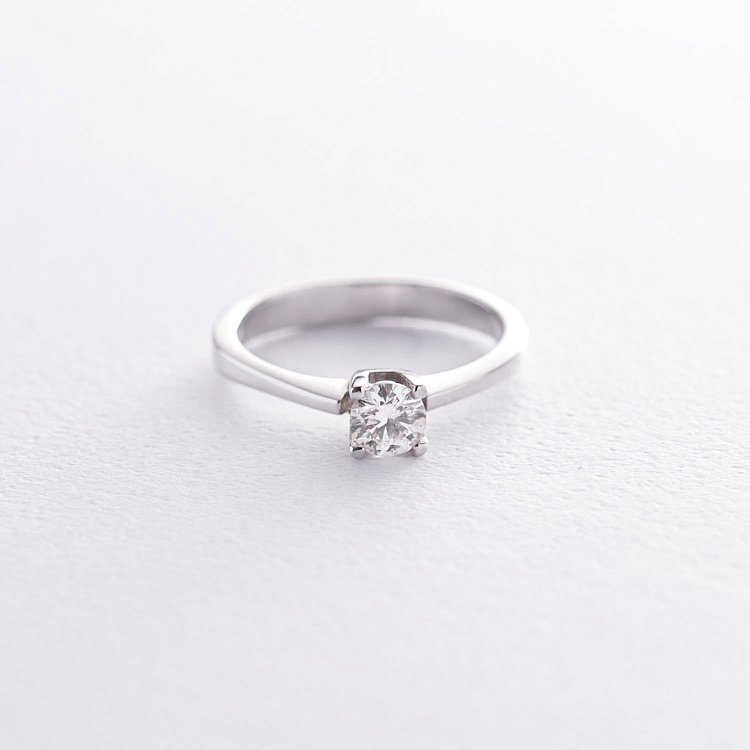 Золота заручальна каблучка з діамантом к03098 від ювелірного магазину Онікс - 2