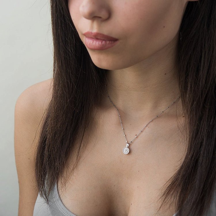 Золота підвіска з діамантами п0612б від ювелірного магазину Онікс - 2