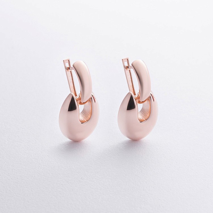 Сережки "Melaine" у червоному золоті с09111 від ювелірного магазину Онікс - 2