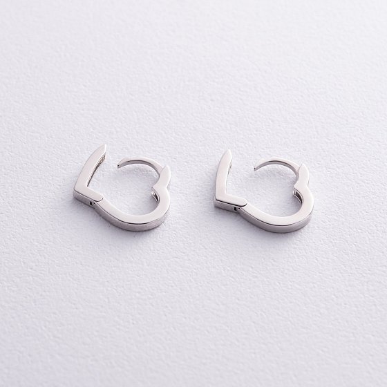 Серебряные серьги "Сердечки" OR111510 №5