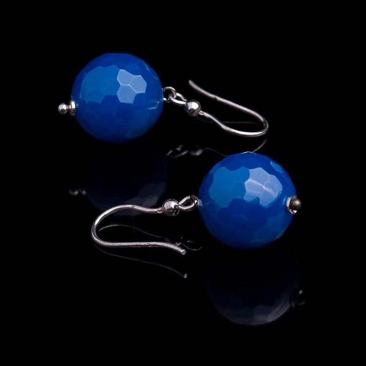 Сережки з агатом 111с7 від ювелірного магазину Онікс - 1