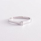 Помолвочное золотое кольцо с бриллиантом кб0398z от ювелирного магазина Оникс - 1