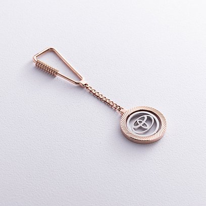 Золотой брелок "Toyota-Тойота" бр00036