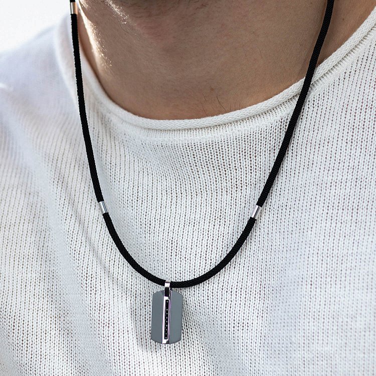 Жетон із білого золота (цирконій, фіаніти) 403-00002/2 від ювелірного магазину Онікс - 1