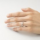 Золотое помолвочное кольцо с фианитами к05647 от ювелирного магазина Оникс - 1