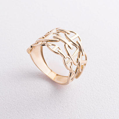 Каблучка "Helen" у жовтому золоті к08442