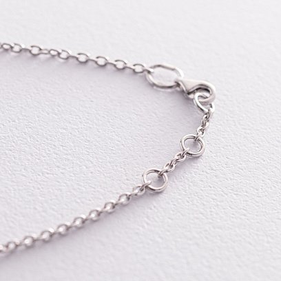 Серебряный браслет с фианитами 141536 №4